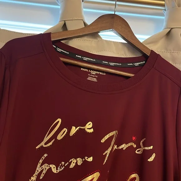 New Karl Lagerfeld sweatshirt material sweater 💋 - Picture 3 of 10